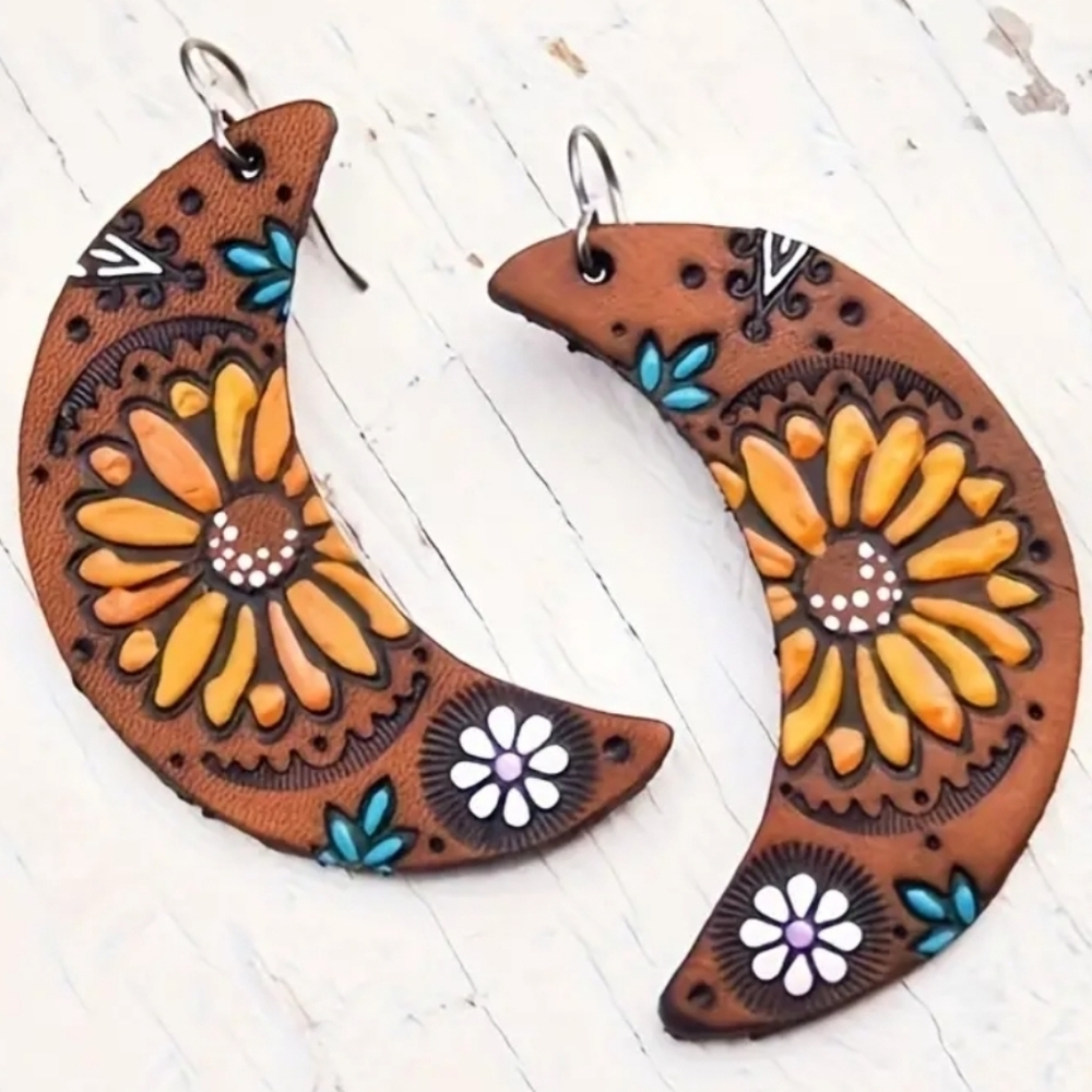 👋 Moon Flower Earrings | Mix And Match 3/$20 #bag2